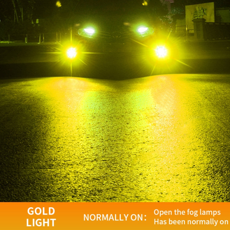 1 Pair 9005 27W / DC12V Car Aluminum Alloy LED Headlight (Gold Light) - LED Headlamps by PMC TechLife | Online Shopping South Africa | PMC TechLife | Buy Now Pay Later Mobicred