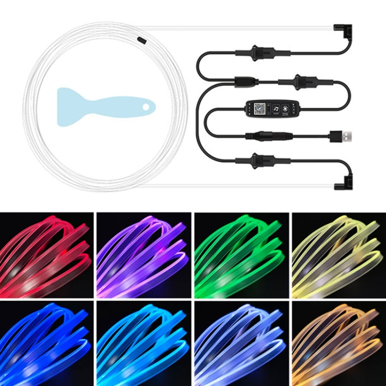 G201U 5m USB  Car Colorful RGB Foot LED Atmosphere Light - Atmosphere lights by PMC Jewellery | Online Shopping South Africa | PMC Jewellery | Buy Now Pay Later Mobicred