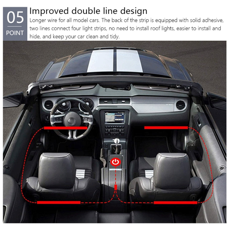 Y12 USB Car Colorful RGB Foot LED Atmosphere Light - Atmosphere lights by PMC TechLife | Online Shopping South Africa | PMC TechLife | Buy Now Pay Later Mobicred