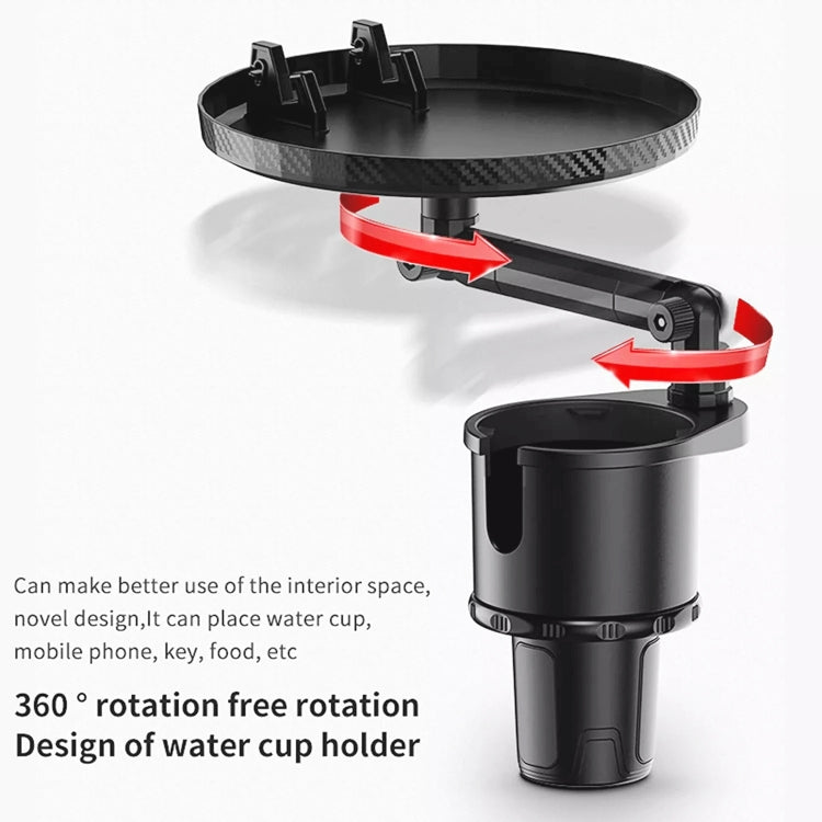 Car 360 Degree Rotation Water Cup Holder Multi-functional Dining Table - Car Drink Holders by PMC TechLife | Online Shopping South Africa | PMC TechLife | Buy Now Pay Later Mobicred