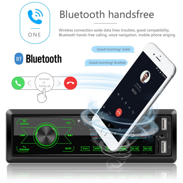 M10 12V Car Radio Receiver MP3 Player, Support Bluetooth Hand-free Calling / FM / USB / SD Card - Car MP3 & MP4 & MP5 by PMC Jewellery | Online Shopping South Africa | PMC Jewellery | Buy Now Pay Later Mobicred