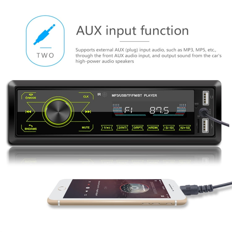 M10 12V Car Radio Receiver MP3 Player, Support Bluetooth Hand-free Calling / FM / USB / SD Card - Car MP3 & MP4 & MP5 by PMC Jewellery | Online Shopping South Africa | PMC Jewellery | Buy Now Pay Later Mobicred