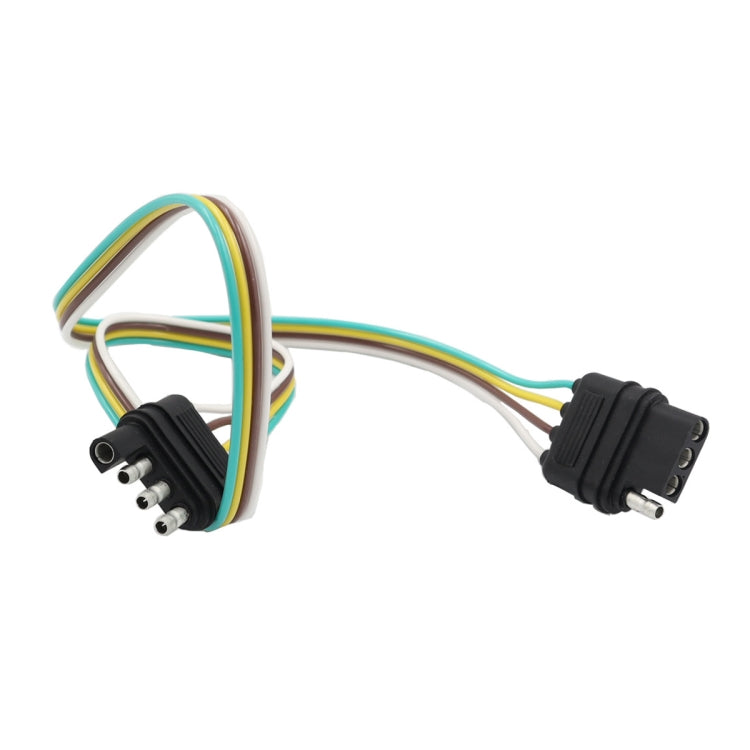 4 Pin Trailer Light Wire Harness Extension 18 Gauge 4-Way Flat Wiring Connector - Terminal connectors by PMC TechLife | Online Shopping South Africa | PMC TechLife | Buy Now Pay Later Mobicred