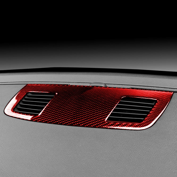 For BMW 3 Series E90 Carbon Fiber Car Instrument Large Outlet Panel Decorative Sticker (Red) - Car Interior Mouldings by PMC TechLife | Online Shopping South Africa | PMC TechLife | Buy Now Pay Later Mobicred