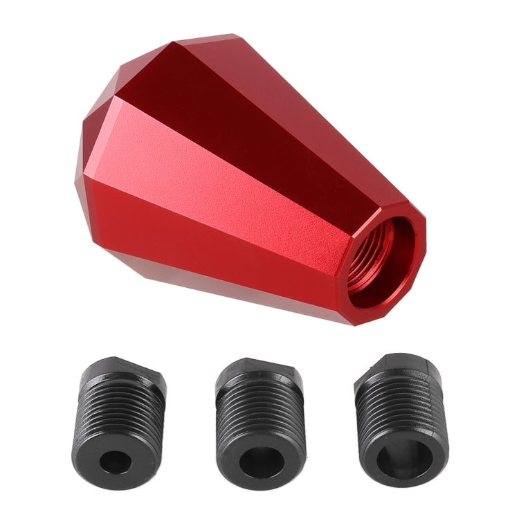 Universal Car Diamond Shape Metal Gear Shift Knob (Red) - Shift Knob by PMC TechLife | Online Shopping South Africa | PMC TechLife | Buy Now Pay Later Mobicred
