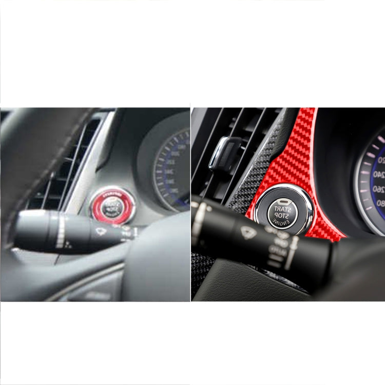 Car Carbon Fiber Dashboard Decorative Sticker for Infiniti Q50, Right Drive(Red) - Car Interior Mouldings by PMC Jewellery | Online Shopping South Africa | PMC Jewellery | Buy Now Pay Later Mobicred
