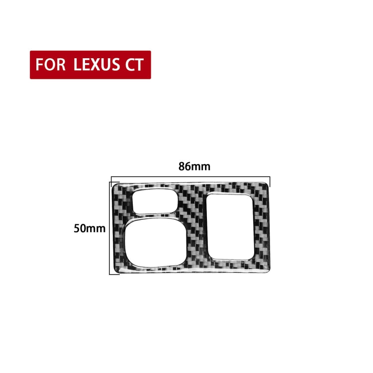 Car Carbon Fiber Dashboard Adjustment Frame Decorative Sticker for Lexus CT 2011-2017, Right Drive - Car Interior Mouldings by PMC Jewellery | Online Shopping South Africa | PMC Jewellery | Buy Now Pay Later Mobicred