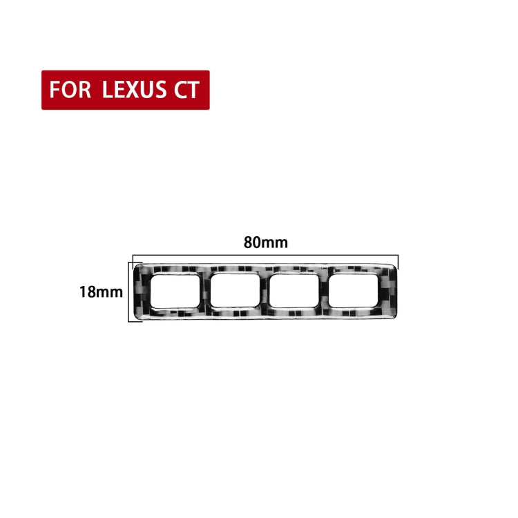 Car Seat Adjustment Panel Decorative Sticker for Lexus CT 2011-2017, Left and Right Drive - Car Interior Mouldings by PMC Jewellery | Online Shopping South Africa | PMC Jewellery | Buy Now Pay Later Mobicred