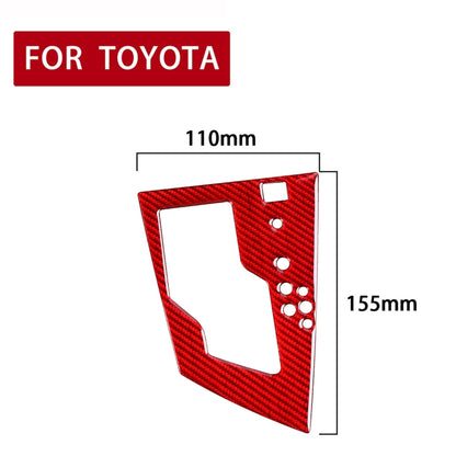 Car Carbon Fiber Gear Panel Decorative Sticker for Toyota Corolla / Levin 2014-2018, Right Drive (Red) - Car Interior Mouldings by PMC Jewellery | Online Shopping South Africa | PMC Jewellery | Buy Now Pay Later Mobicred