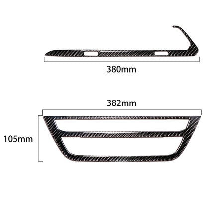 2 in 1 Car Carbon Fiber Air Conditioner CD Control Panel M Performance Decorative Sticker for BMW G01 X3 2018-2020 / G02 X4 2019-2020, Left Drive - Car Interior Mouldings by PMC Jewellery | Online Shopping South Africa | PMC Jewellery | Buy Now Pay Later Mobicred