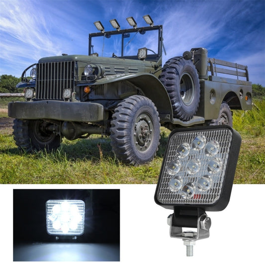 D0036 6.3W 10-30V DC 6000K 3 inch 9 LEDs Square Offroad Truck Car Driving Light Work Light Spotlight Fog Light - Work Lights by PMC Jewellery | Online Shopping South Africa | PMC Jewellery | Buy Now Pay Later Mobicred