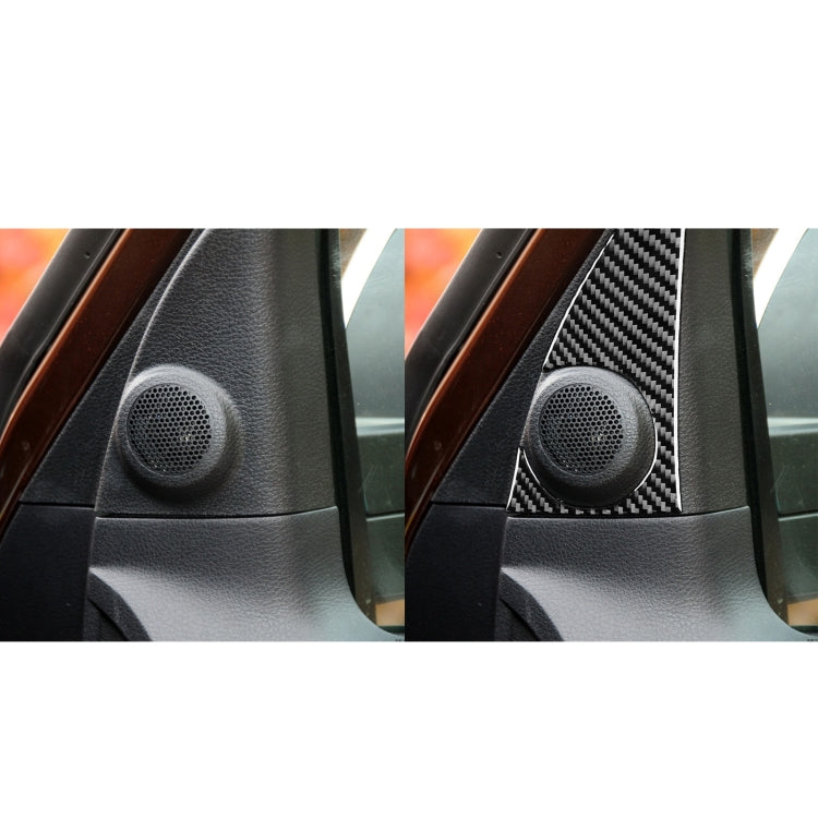 2 PCS / Set Carbon Fiber Car A-pillar Speaker Panel Decorative Sticker for Toyota Tundra 2014-2018, Left Right Driving Universal - Car Interior Mouldings by PMC Jewellery | Online Shopping South Africa | PMC Jewellery | Buy Now Pay Later Mobicred