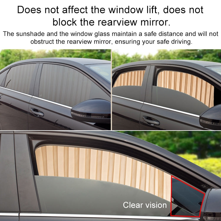 4 in 1 Car Auto Sunshade Curtains Windshield Cover Set (Gold) - Aluminum Film PEVA by PMC TechLife | Online Shopping South Africa | PMC TechLife | Buy Now Pay Later Mobicred