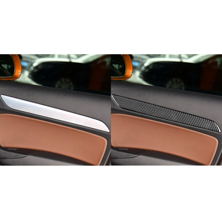 4 PCS / Set Carbon Fiber Car Interior Door Trim Decorative Sticker for Audi Q3 2013-2018,Left and Right Drive Universal - Car Interior Mouldings by PMC Jewellery | Online Shopping South Africa | PMC Jewellery | Buy Now Pay Later Mobicred