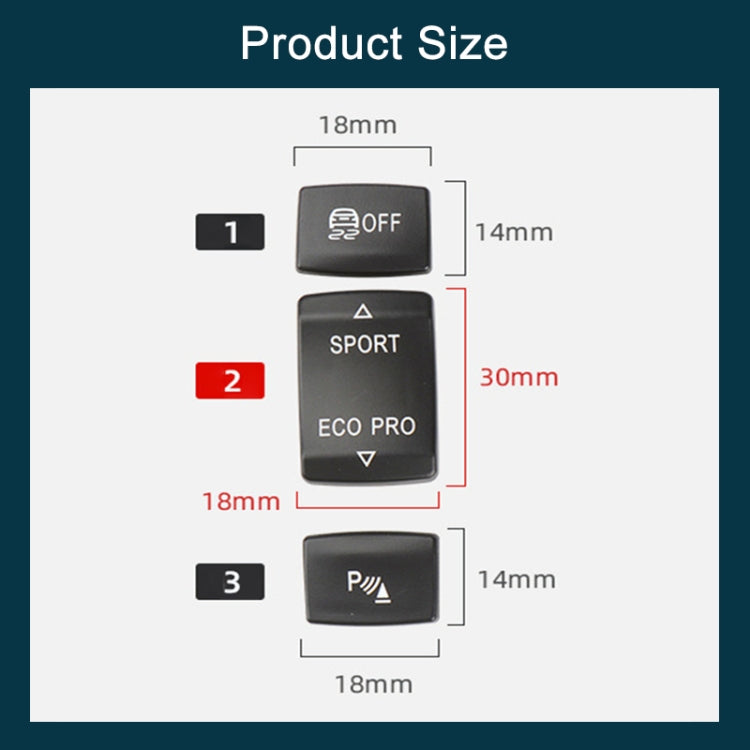 For BMW 3 Series Left Driving Car Central Control Multi-function ESP Button 6131 9252 912(Red) - Car Switches by PMC TechLife | Online Shopping South Africa | PMC TechLife | Buy Now Pay Later Mobicred