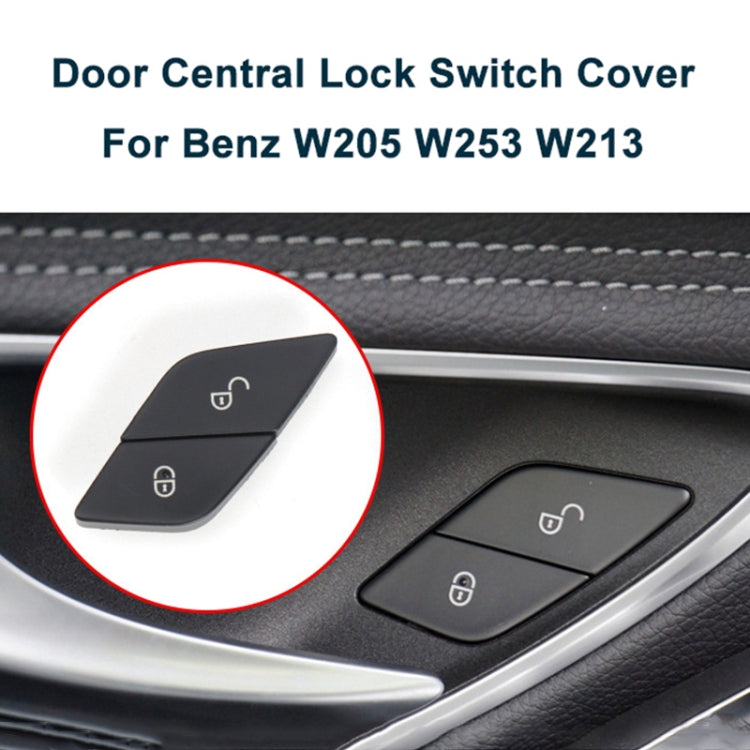 For Mercedes-Benz E-Class 2016-2021 Left Driving Car Right Side Door Lock Switch Buttons 2059055251(Red) - Car Switches by PMC TechLife | Online Shopping South Africa | PMC TechLife | Buy Now Pay Later Mobicred