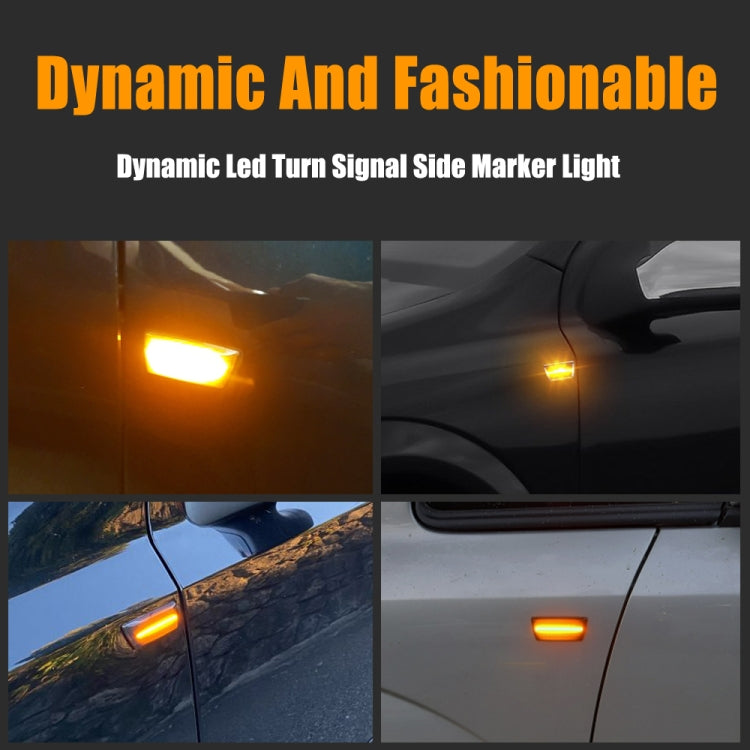 2pcs For Chevrolet Cruze 2009-2014 Car Dynamic LED Fender Side Light 1713423(Transparent Black) - Arrow Turn Lights by PMC TechLife | Online Shopping South Africa | PMC TechLife | Buy Now Pay Later Mobicred