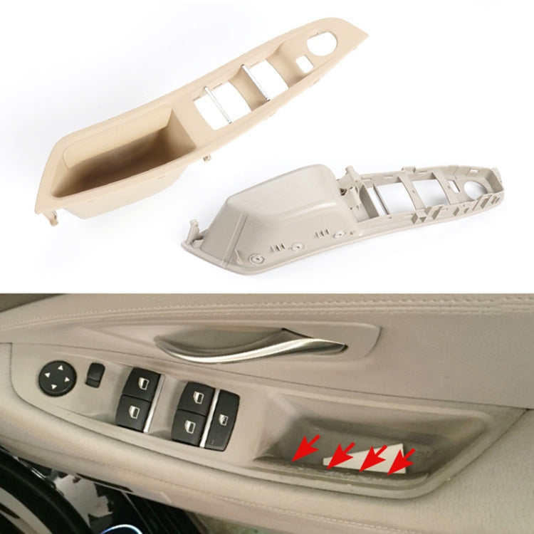 For BMW F10 2011-2017 Right Driving Car Door Window Lift Switch Trim Panel (Grey) - Car Interior Mouldings by PMC TechLife | Online Shopping South Africa | PMC TechLife | Buy Now Pay Later Mobicred
