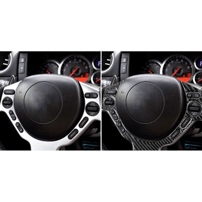 Car Carbon Fiber Steering Wheel Buttons Decorative Sticker for Nissan GTR R35 2008-2016, Left and Right Drive Universal - Car Interior Mouldings by PMC Jewellery | Online Shopping South Africa | PMC Jewellery | Buy Now Pay Later Mobicred