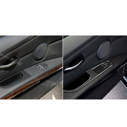 2 PCS Carbon Fiber Car Left Driving Lifting Panel Decorative Sticker for BMW E92 2005-2012, Diameter: 40.4cm - Car Interior Mouldings by PMC Jewellery | Online Shopping South Africa | PMC Jewellery | Buy Now Pay Later Mobicred