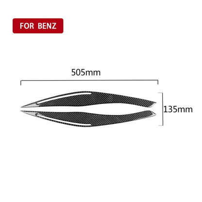 1 Pair Carbon Fiber Car Lamp Eyebrow Decorative Sticker for BMW E90 / 318i / 320i / 325i 2009-2012 - Lamp Decoration by PMC Jewellery | Online Shopping South Africa | PMC Jewellery | Buy Now Pay Later Mobicred