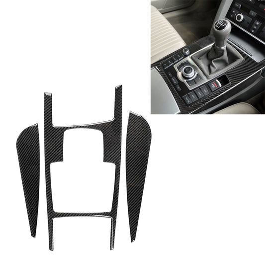 Car Carbon Fiber Gear Shift Position + Side Panel Decorative Sticker for Audi A6 2005-2011, Right Drive, High Configuration - Car Interior Mouldings by PMC Jewellery | Online Shopping South Africa | PMC Jewellery | Buy Now Pay Later Mobicred