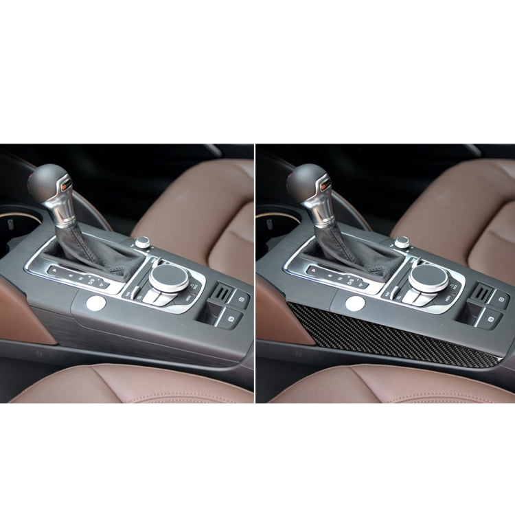 Car Carbon Fiber Gear Shift Position Side Panel Decorative Sticker for Audi A3 2014-2019, Left Drive - Car Interior Mouldings by PMC Jewellery | Online Shopping South Africa | PMC Jewellery | Buy Now Pay Later Mobicred