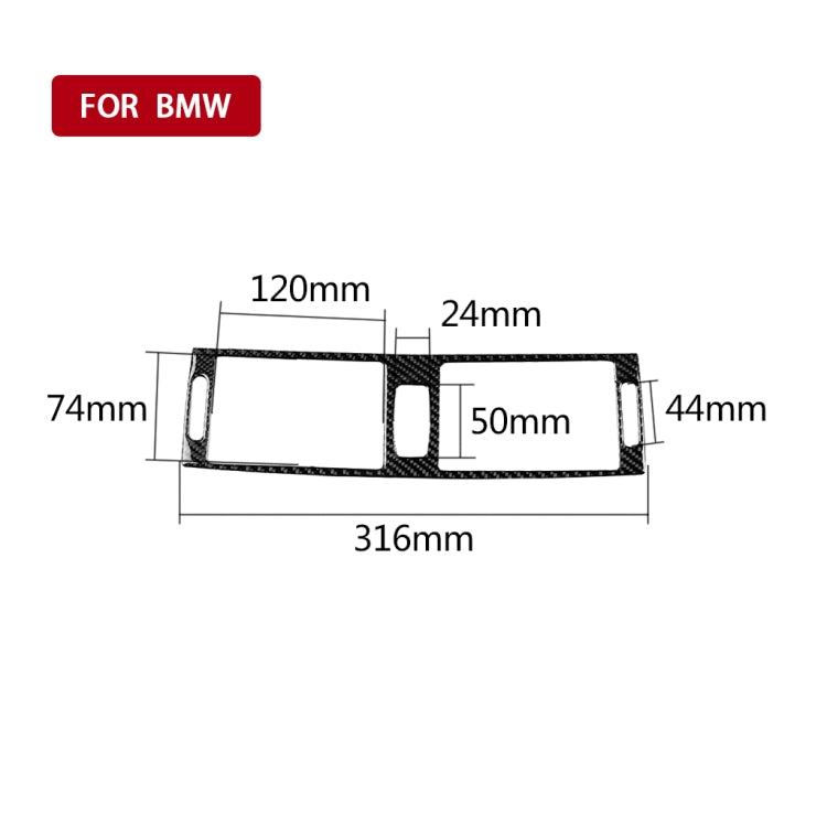 Car Carbon Fiber Solid Color Middle Air Outlet Decorative Sticker for BMW E70 X5 / E71 X6 2008-2013, Left and Right Drive Universal - Car Interior Mouldings by PMC Jewellery | Online Shopping South Africa | PMC Jewellery | Buy Now Pay Later Mobicred