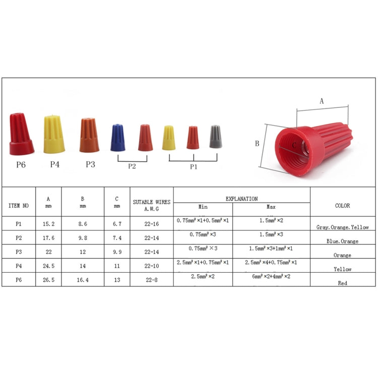 175 PCS Car Electrical Wire Nuts Crimp Wire Terminal Wire Connect Assortment Kit - Booster Cable & Clip by PMC Jewellery | Online Shopping South Africa | PMC Jewellery | Buy Now Pay Later Mobicred