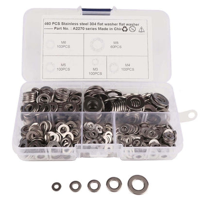 460 PCS Stainless Steel Spring Lock Washer Assorted Kit for Car / Boat / Home Appliance - Nuts & Bolts by PMC Jewellery | Online Shopping South Africa | PMC Jewellery | Buy Now Pay Later Mobicred