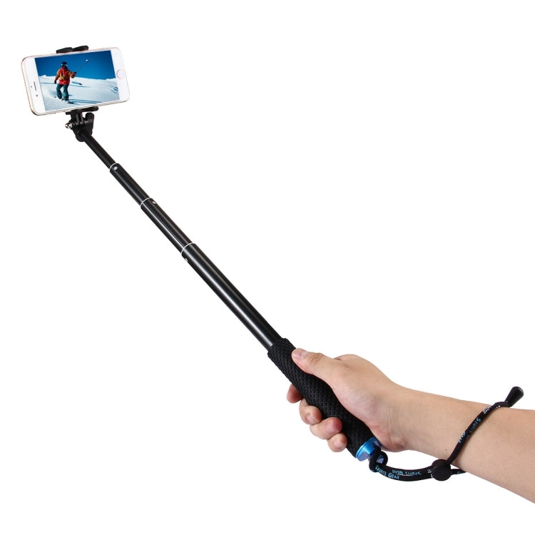 Anti-skid Extendable Self-portrait Handheld Diving Telescopic Monopod Holder Set with Phone Remote Controller & Tripod & Phone Holder for GoPro & Xiaoyi Camera & Smartphones, Full Length Max: about 1m(Blue) - Extendable Pole by PMC Jewellery | Online Shopping South Africa | PMC Jewellery | Buy Now Pay Later Mobicred