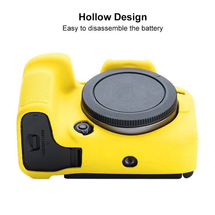 For Canon EOS R10 Soft Silicone Protective Case (Yellow) - Protective Case by PMC Jewellery | Online Shopping South Africa | PMC Jewellery