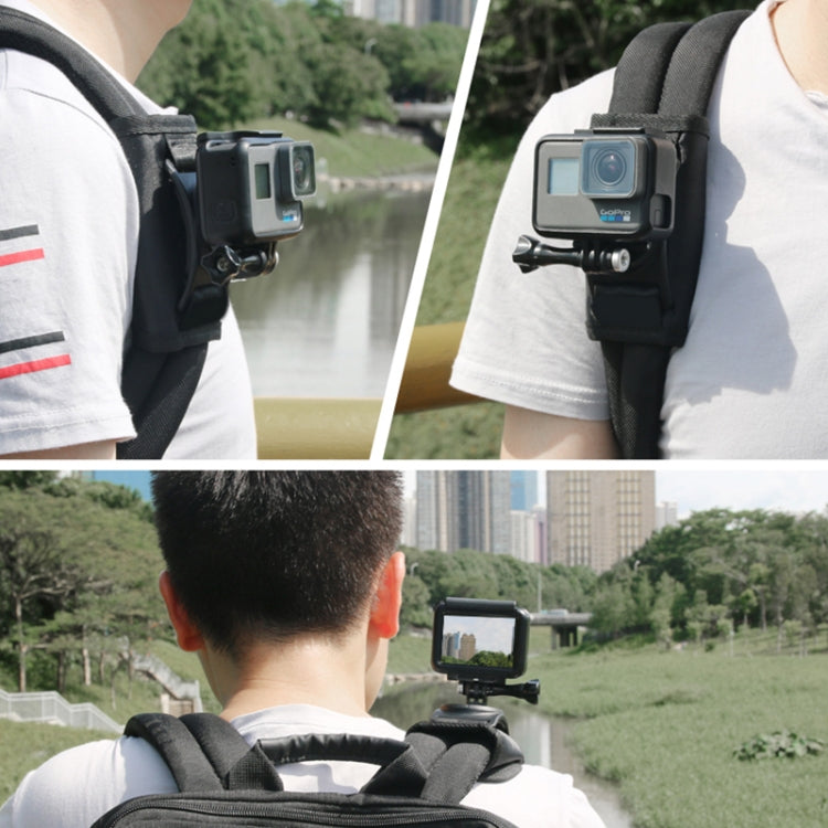 360 Degree Rotating Quick Release Strap Mount Shoulder Backpack Mount for GoPro, Insta360, DJI and Other Action Cameras(Black) - free shipping - PMC TechLife - Order now!