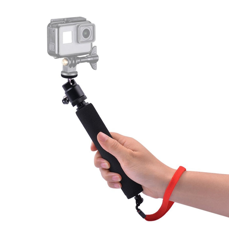 Universal 360 degree Selfie Stick with Red Rope for Gopro, Cellphone, Compact Cameras with 1/4 Threaded Hole, Length: 210mm-525mm - Extendable Pole by PMC Jewellery | Online Shopping South Africa | PMC Jewellery | Buy Now Pay Later Mobicred