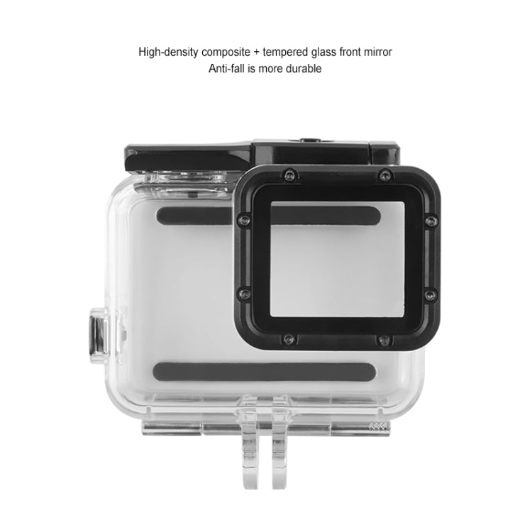 GP452 Waterproof Case + Touch Back Cover for GoPro HERO7 White / Silver - Waterproof Cases by PMC Jewellery | Online Shopping South Africa | PMC Jewellery | Buy Now Pay Later Mobicred