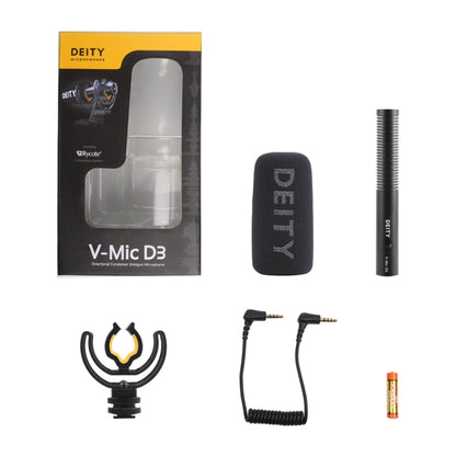 Deity V-Mic D3 Directional Condenser Shotgun Microphone(Black) - Camera Microphone by Aputure | Online Shopping South Africa | PMC Jewellery | Buy Now Pay Later Mobicred