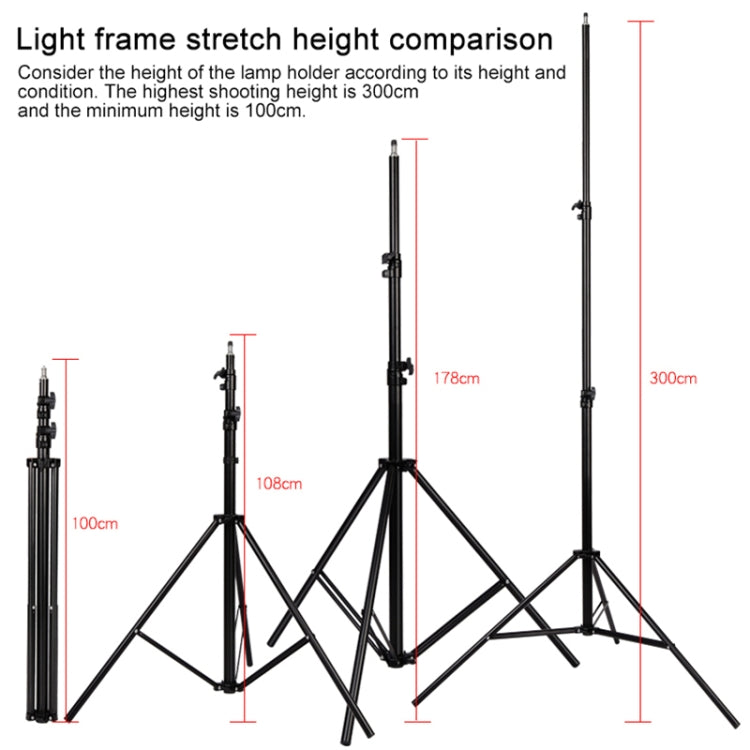 3m Height Professional Photography Metal Lighting Stand Spring Buffer Holder for Studio Flash Light - free shipping - PMC TechLife - Order now!