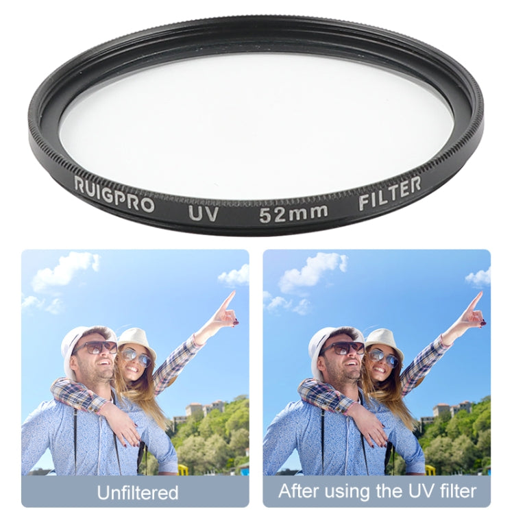 RUIGPRO for GoPro HERO 7/6 /5 Professional 52mm UV Lens Filter with Filter Adapter Ring & Lens Cap - free shipping - PMC TechLife - Order now!
