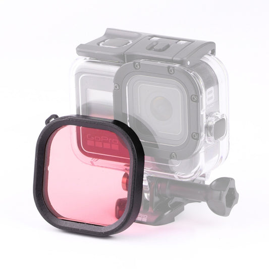 Square Housing Diving Color Lens Filter for GoPro HERO8 Black Original Waterproof Housing (Pink) - Lens Filter by PMC Jewellery | Online Shopping South Africa | PMC Jewellery | Buy Now Pay Later Mobicred