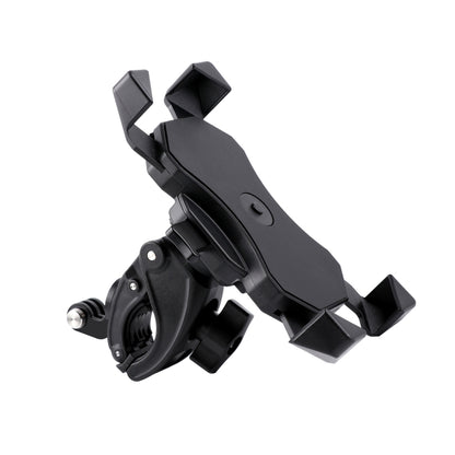 Handlebar Seatpost Pole Mount Bicycle GPS Navigation Handbar Bracket Phone Clamp for GoPro, Suitable for 4.0-6.5 inch Mobile Phones(Black) - Bicycle Handlebar Mount by PMC Jewellery | Online Shopping South Africa | PMC Jewellery | Buy Now Pay Later Mobicred