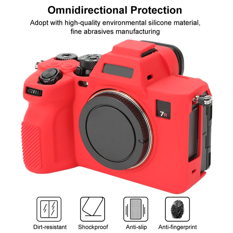 For Sony ILCE-7RM5 / Alpha 7R V Soft Silicone Protective Case (Red) - free shipping - PMC TechLife - Order now!