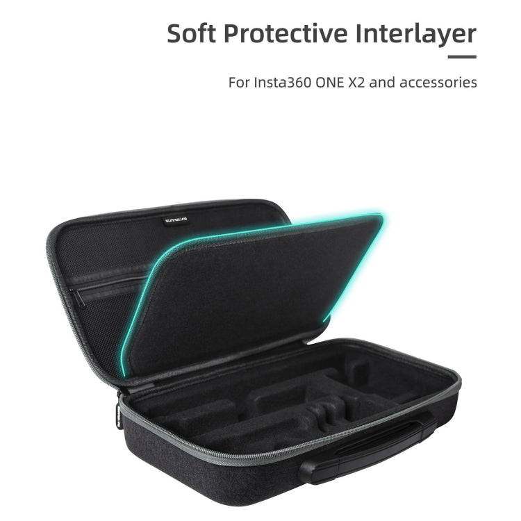 Sunnylife IST-B193 Storage Bag Case Handbag for Insta360 ONE X2 / X(Black) - free shipping - PMC TechLife - Order now!