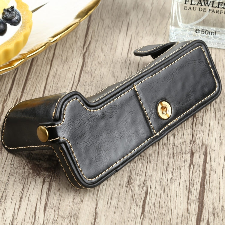 1/4 inch Thread PU Leather Camera Half Case Base for FUJIFILM X-T4 (Black) - Half Case by PMC TechLife | Online Shopping South Africa | PMC TechLife