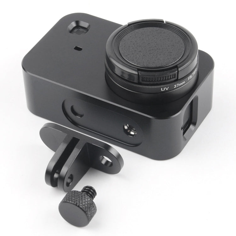 Housing Shell Aluminum Alloy Protective Cage with 37mm Filter Lens & Lens Cap & Screw for Xiaomi Mijia Small Camera (Black) - Metal Cases by PMC Jewellery | Online Shopping South Africa | PMC Jewellery | Buy Now Pay Later Mobicred