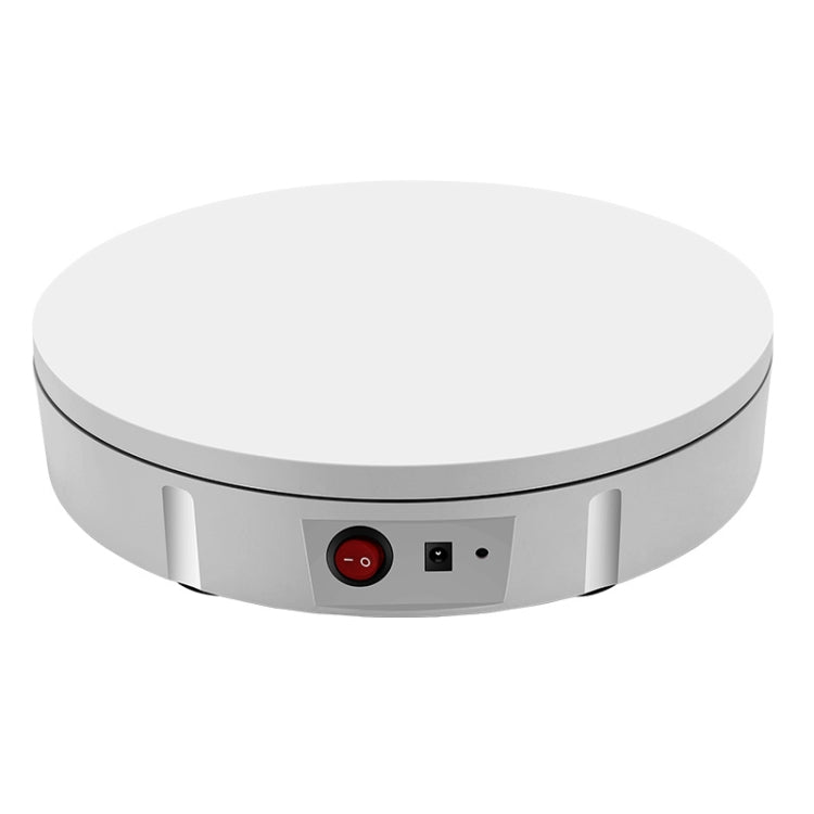 22cm Electric Rotating Display Stand Video Shooting Props Turntable, Load: 50kg, UK Plug (White) -  by PMC TechLife | Online Shopping South Africa | PMC TechLife | Buy Now Pay Later Mobicred