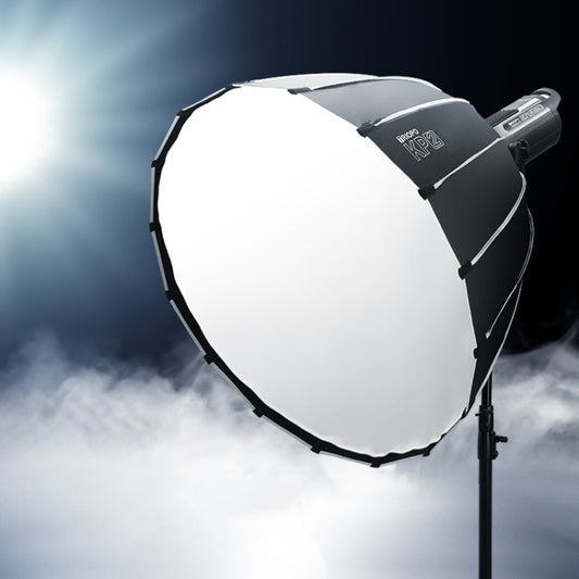 TRIOPO KP2-60 60cm Speedlite Flash Deep Parabolic Softbox Bowens Mount Diffuser(Black) -  by TRIOPO | Online Shopping South Africa | PMC Jewellery | Buy Now Pay Later Mobicred