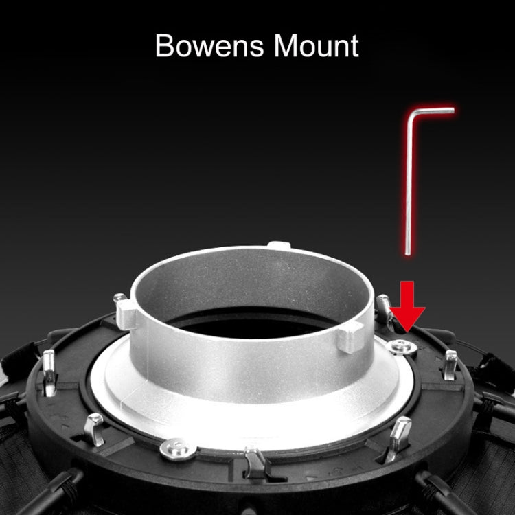 TRIOPO K2-55 55cm Speedlite Flash Octagon Parabolic Softbox Bowens Mount Diffuser(Black) - free shipping - PMC TechLife - Order now!