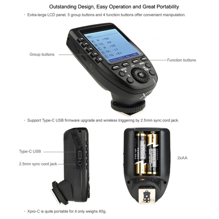 Godox Xpro-O TTL Wireless Flash Trigger for Olympus (Black) - free shipping - PMC TechLife - Order now!