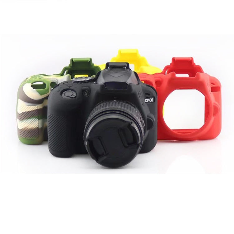 Soft Silicone Protective Case for Nikon D3400 / D3300 (Red) - Protective Case by PMC TechLife | Online Shopping South Africa | PMC TechLife | Buy Now Pay Later Mobicred