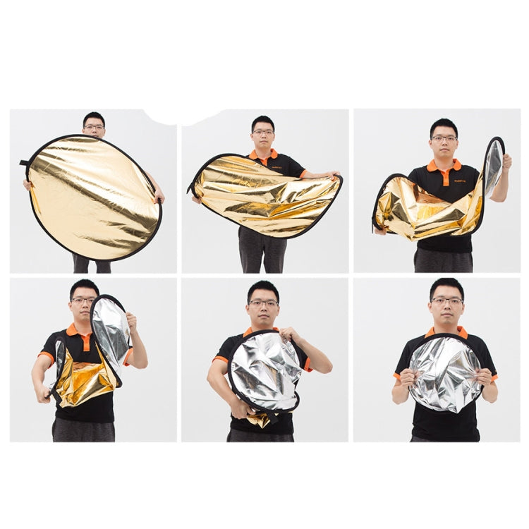 Godox FT05-1 150 x 200cm 5-in-1 Silver / Soft / Gold / White / Black Oval Folding Reflector Board - free shipping - PMC TechLife - Order now!